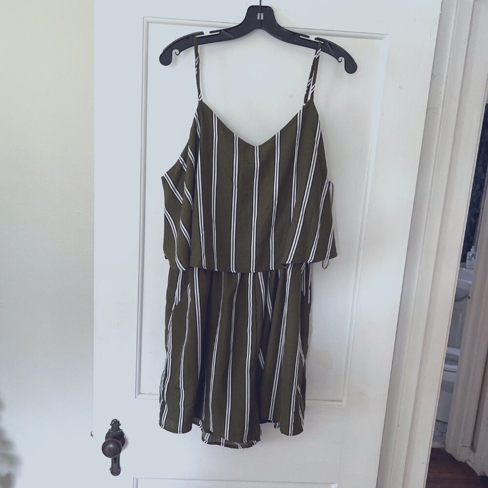 Olive green romper